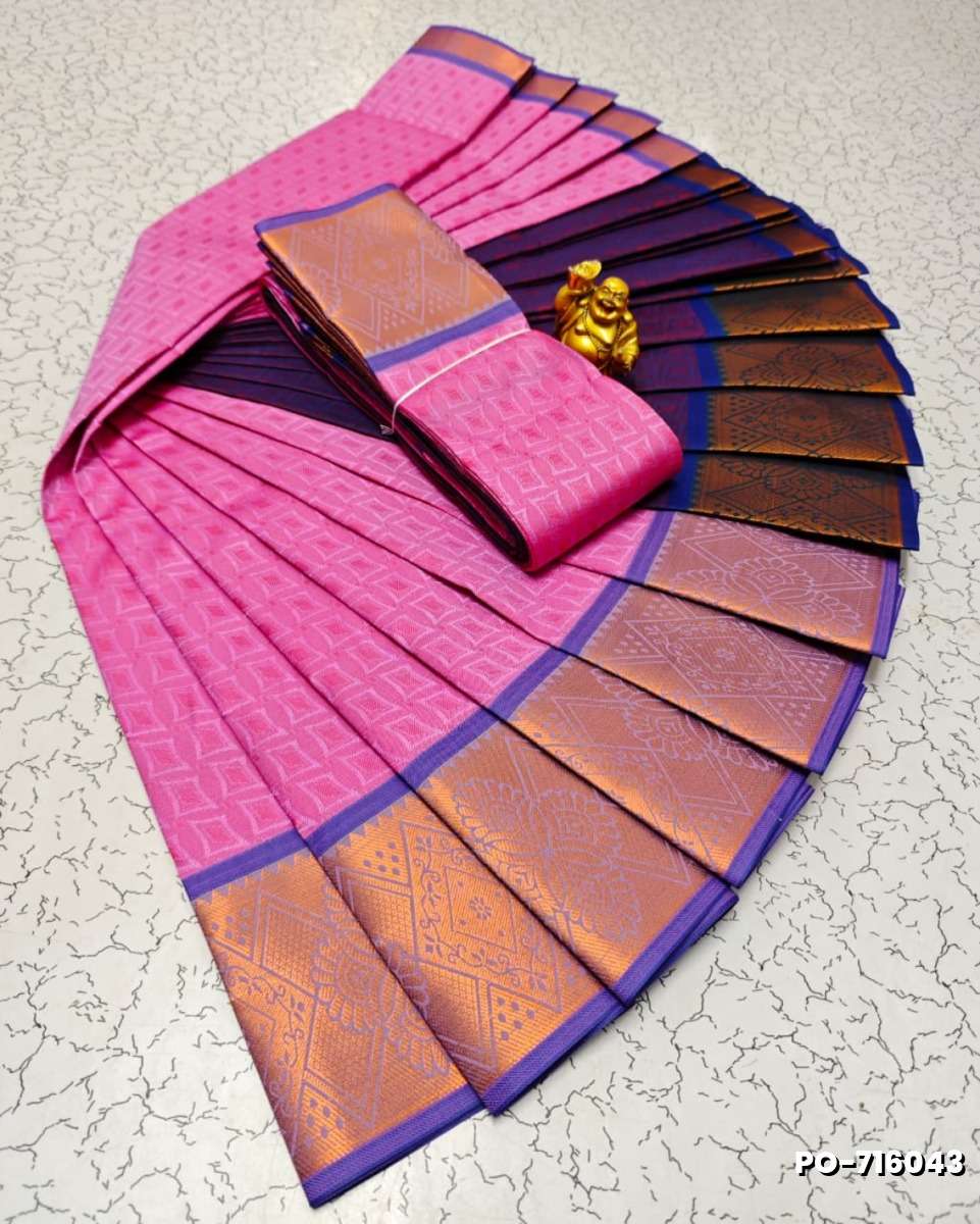 Poonthamil Elegant Traditional Saree - LIGHT PINK