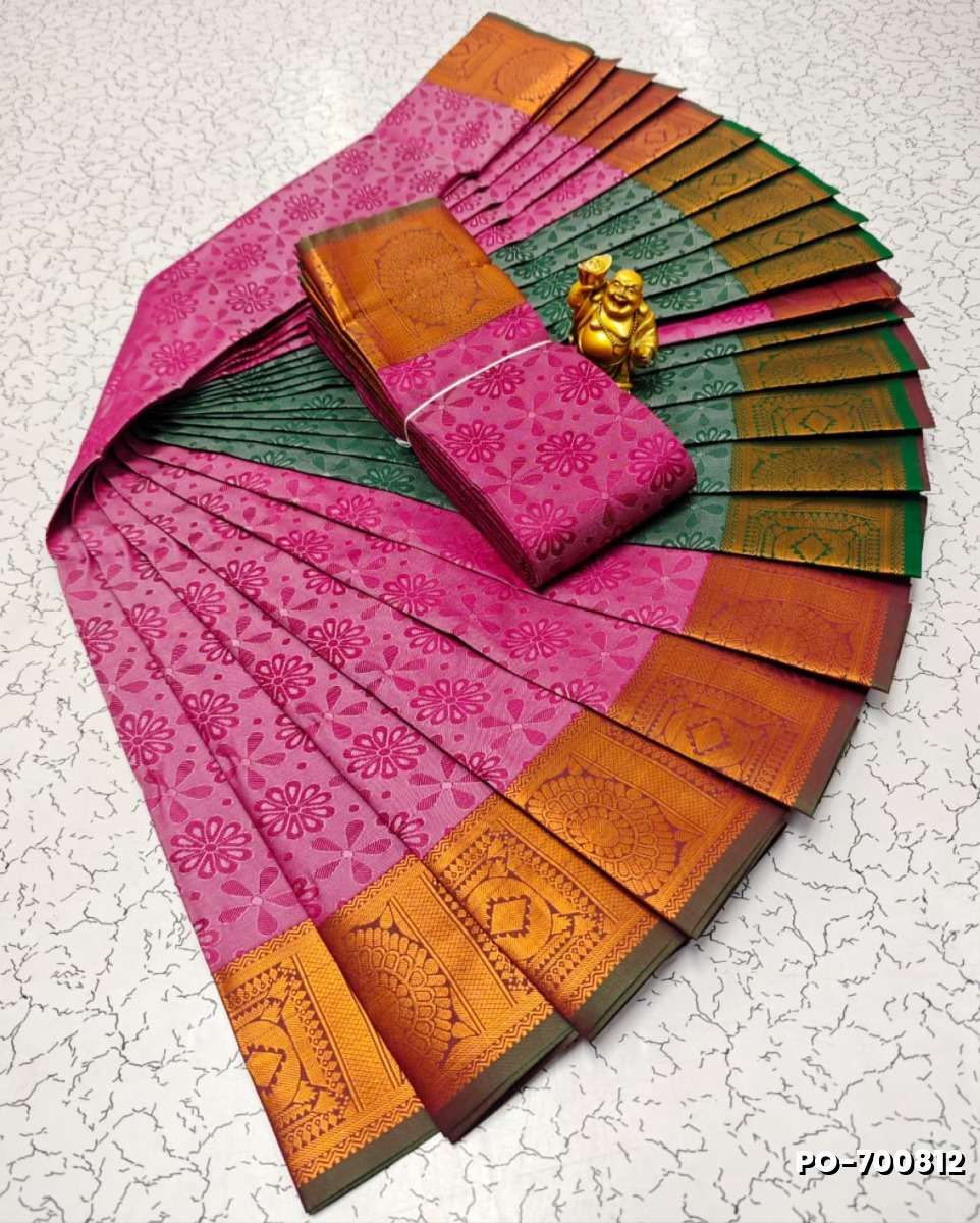 Poonthamil Elegant Traditional Saree - PINK