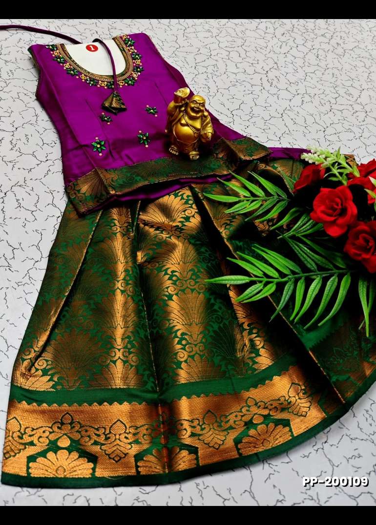 Kids Pattu Pavadai