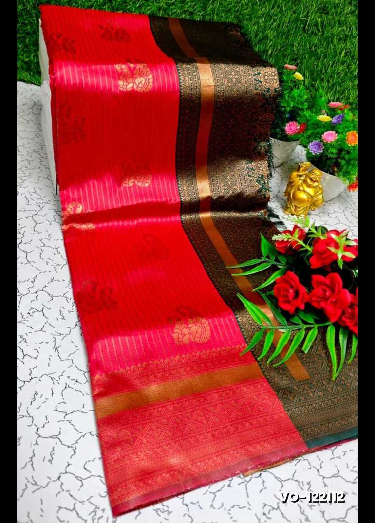 Traditional vaira oosi silk saree - perfect for weddings & festivals - pink