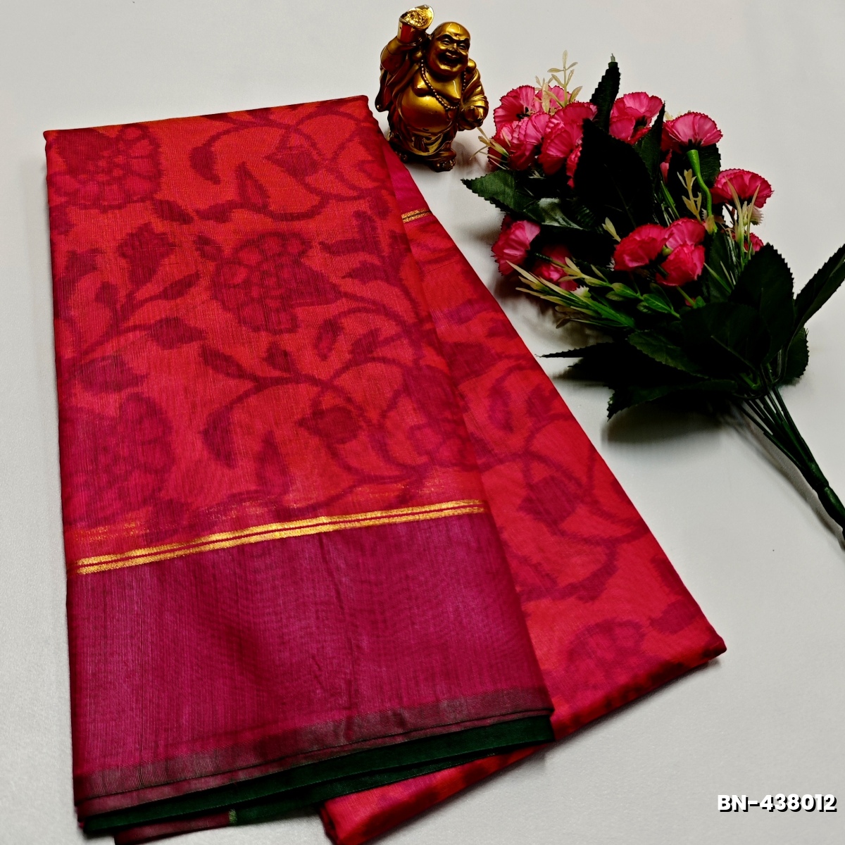 FANCY BANARASI POCHAMPALLY COTTON SAREES - PINK