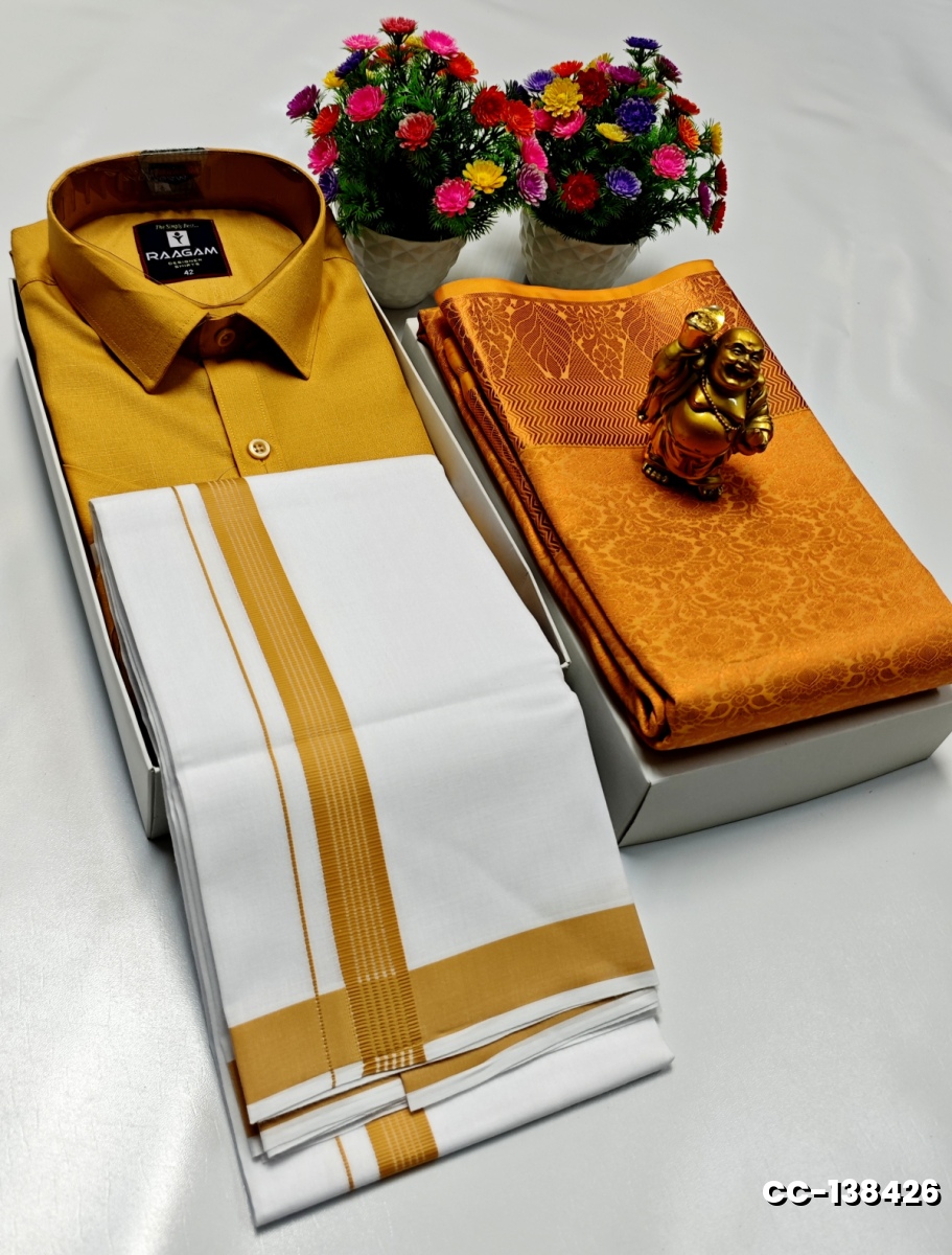 COUPLE COMBO MATCHING AND MATCHING TRADITIONAL SET - ORANGE N