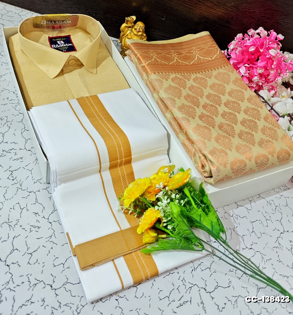 COUPLE COMBO MATCHING AND MATCHING TRADITIONAL SET - LIGHT SANDLE
