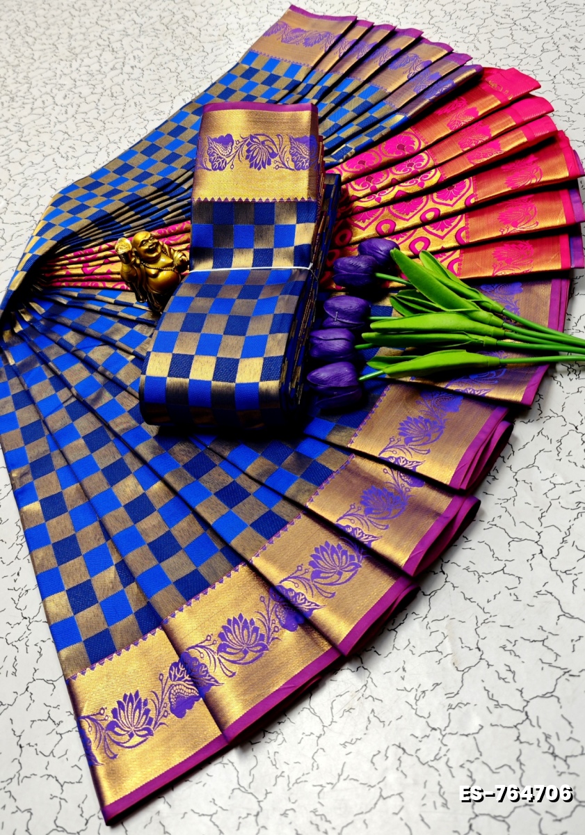 ELITE BRIDAL PICK &PICK SILK SAREES AND WEDDING ART SILK SAREES - ROYAL BLUE