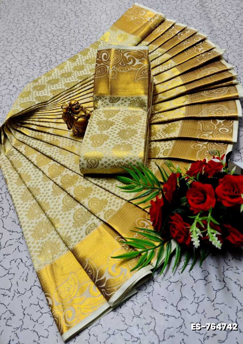 ELITE BRIDAL PICK &PICK SILK SAREES AND WEDDING ART SILK SAREES - LIGHT PEACH