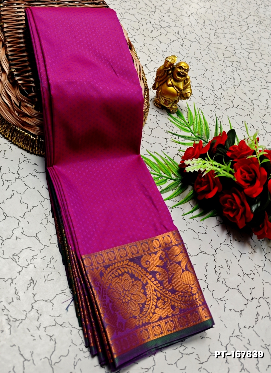 SOFT SILK FANCY BEST QUALITY POONTAMIL SOFT SILK SAREES - VADAMALLI