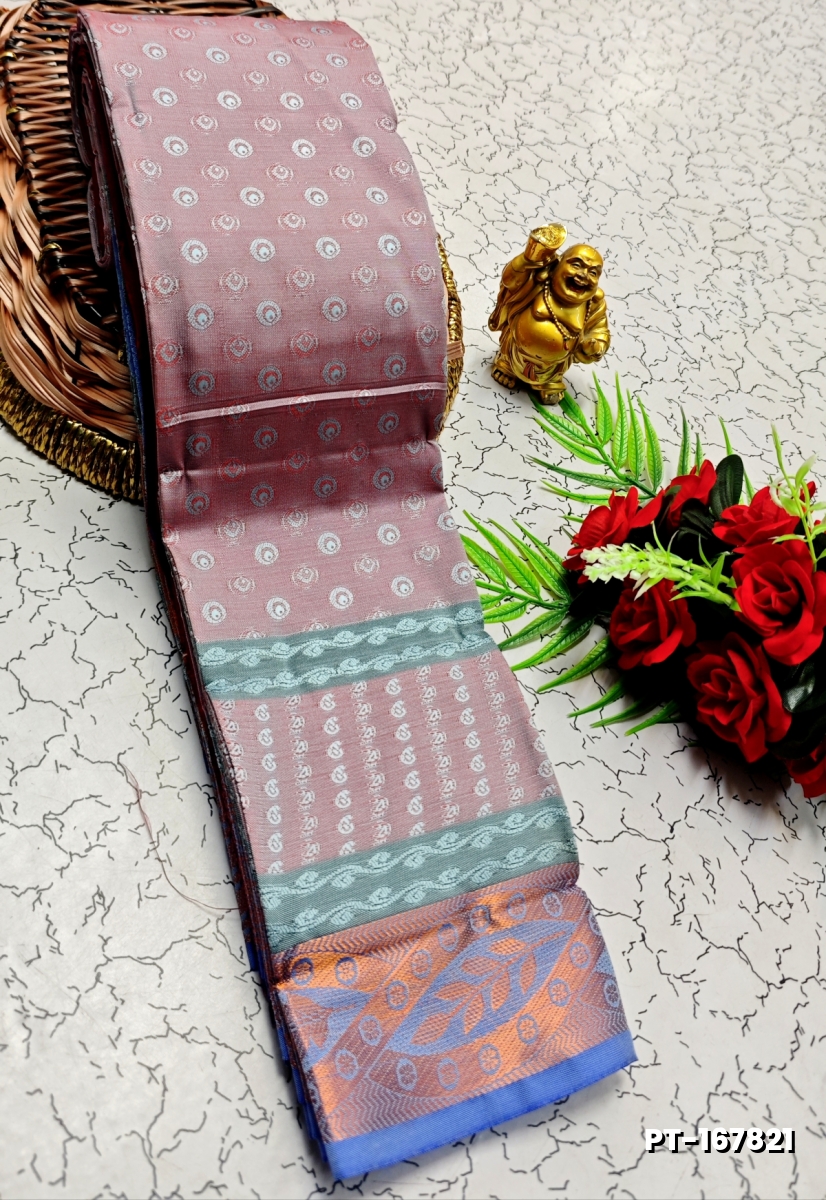 SOFT SILK FANCY BEST QUALITY POONTAMIL SOFT SILK SAREES - BABY PINK