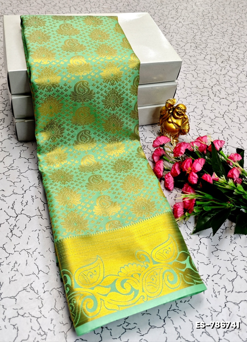 ELITE BRIDAL PICK &PICK SILK SAREES AND WEDDING ART SILK SAREES - LIGHT GREEN (1)