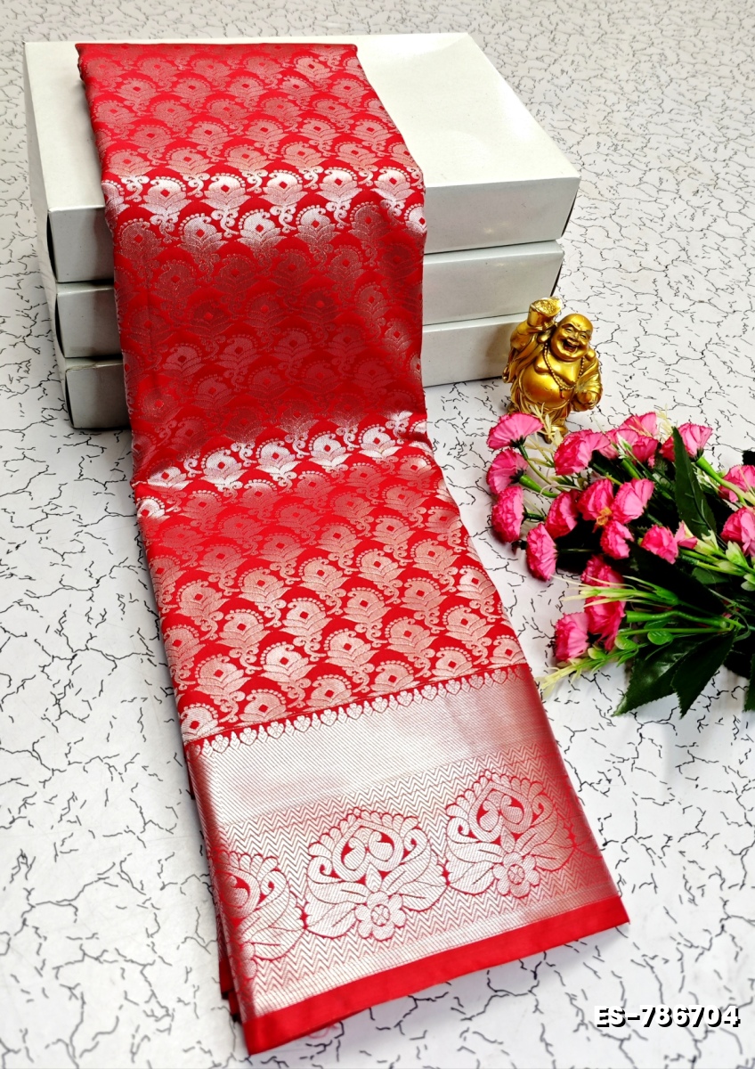 ELITE BRIDAL PICK &PICK SILK SAREES AND WEDDING ART SILK SAREES - RED (1)