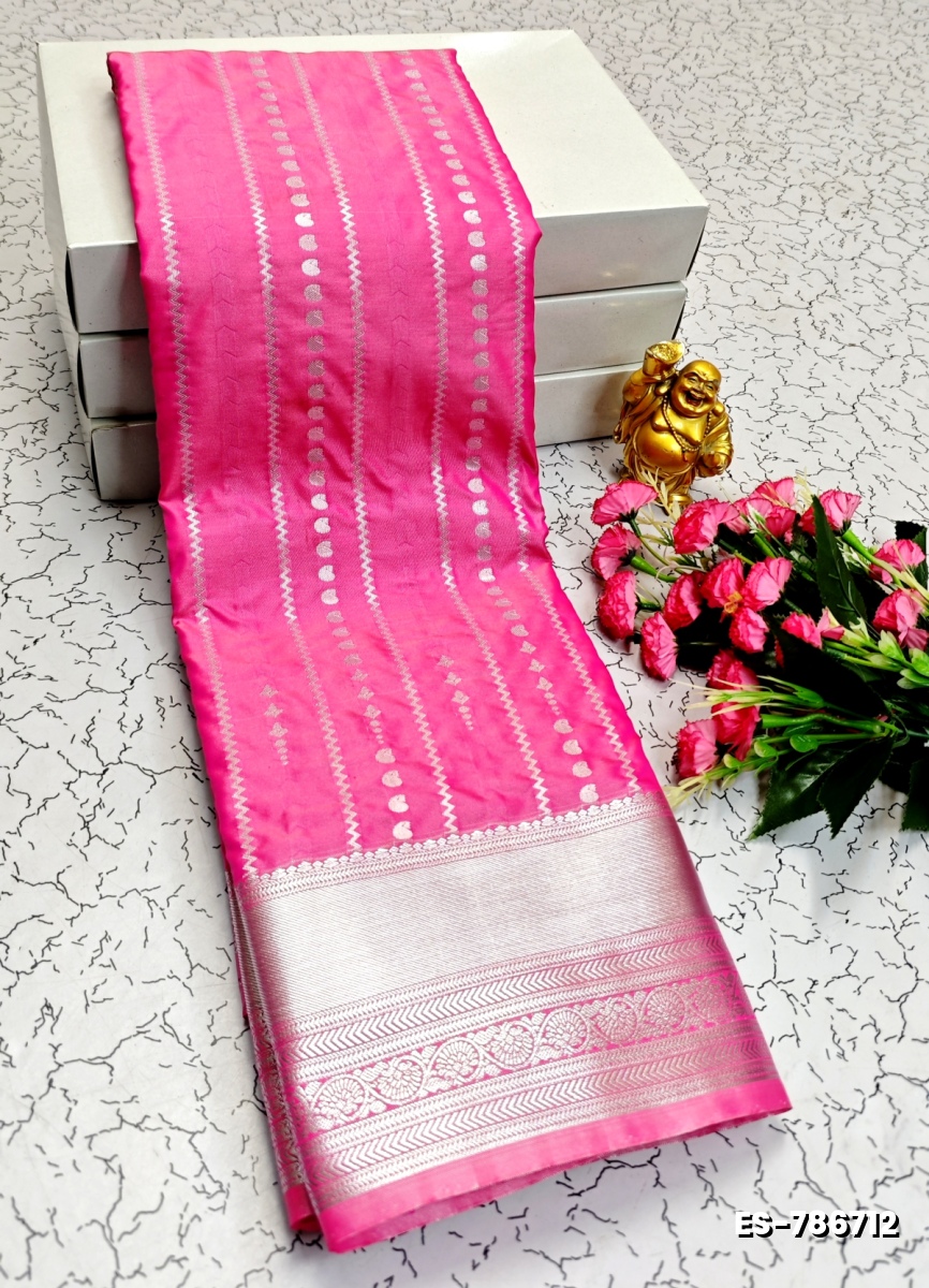 ELITE BRIDAL PICK &PICK SILK SAREES AND WEDDING ART SILK SAREES - PINK (1)