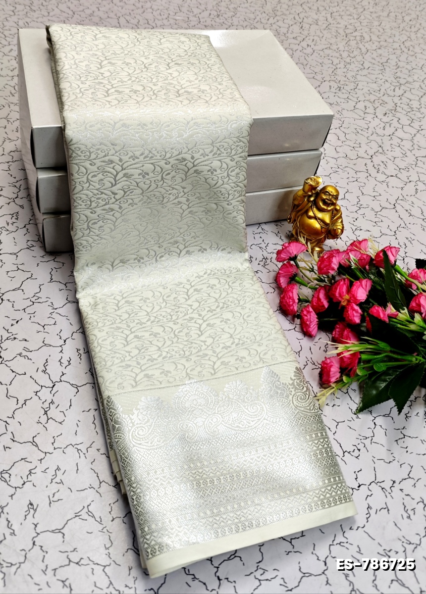 ELITE BRIDAL PICK &PICK SILK SAREES AND WEDDING ART SILK SAREES - WHITE (1)