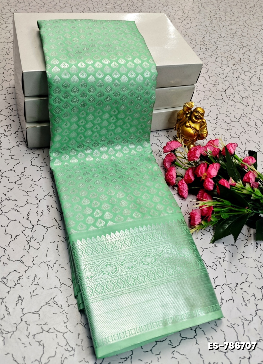 ELITE BRIDAL PICK &PICK SILK SAREES AND WEDDING ART SILK SAREES - TEAL COLOUR (1)