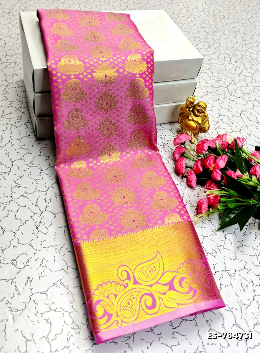 ELITE BRIDAL PICK &PICK SILK SAREES AND WEDDING ART SILK SAREES - DARK PINK