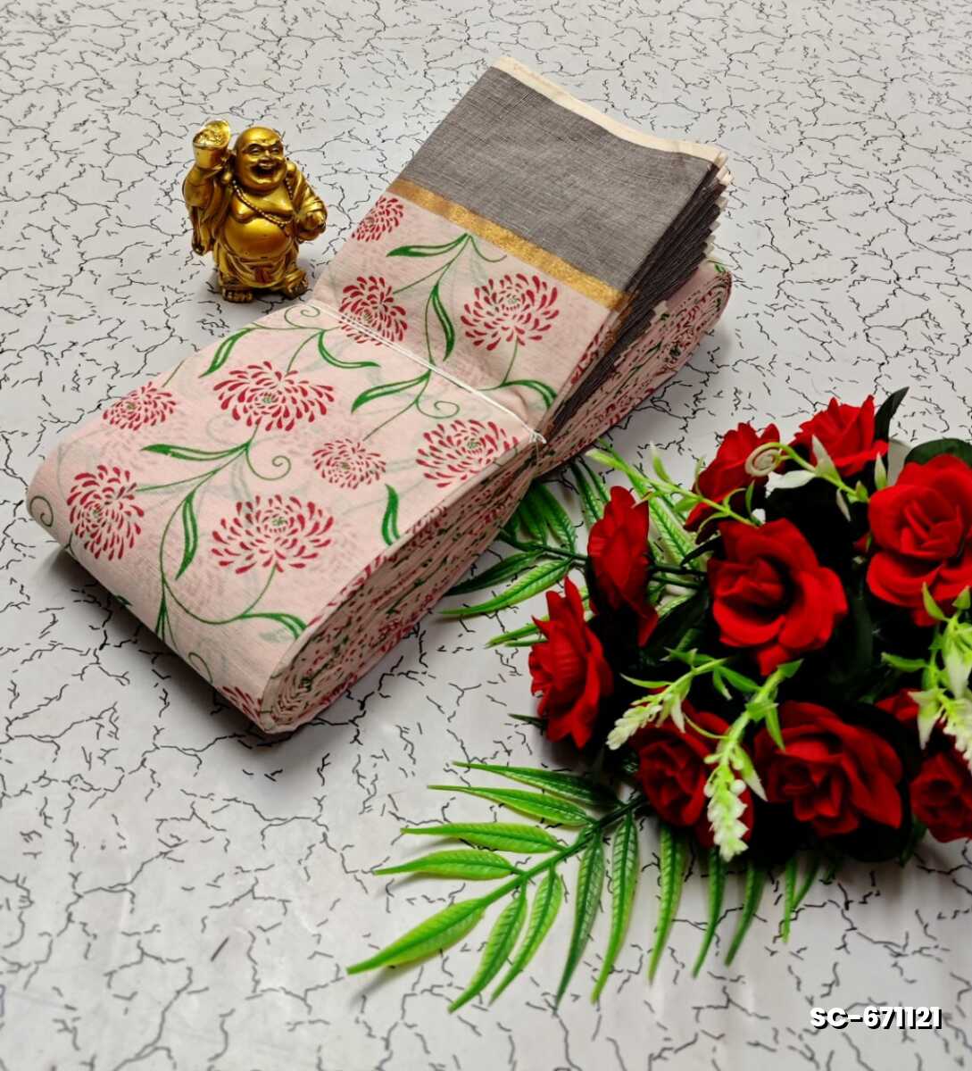 PURE COTTON SAREES SUMMER SPECIAL COLLECTION - BABY PINK
