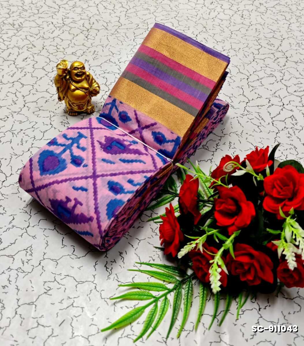 PURE COTTON SAREES SUMMER SPECIAL COLLECTION - LIGHT PINK