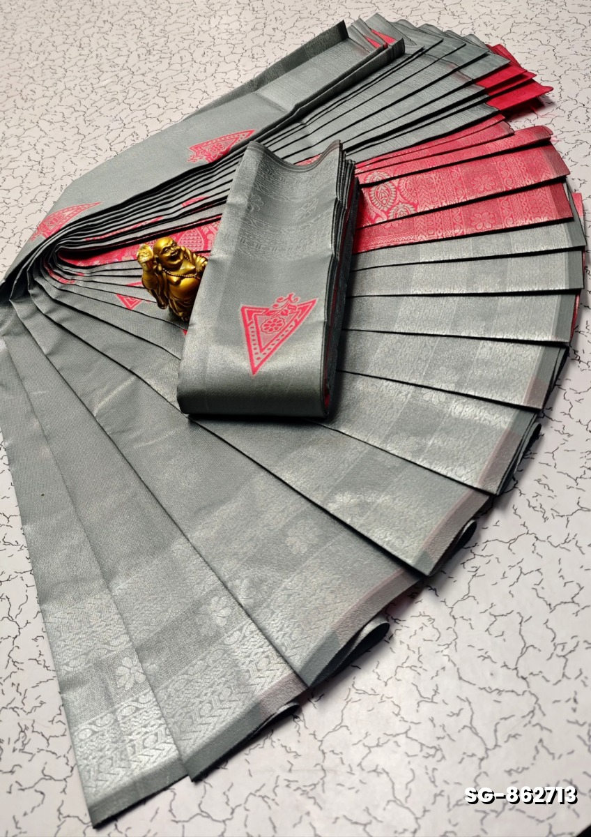 KUBERA ELITE  BRIDAL RAPIER FANCY  LIGHT WEIGHT SILK TYPE SAREES - SILVAR