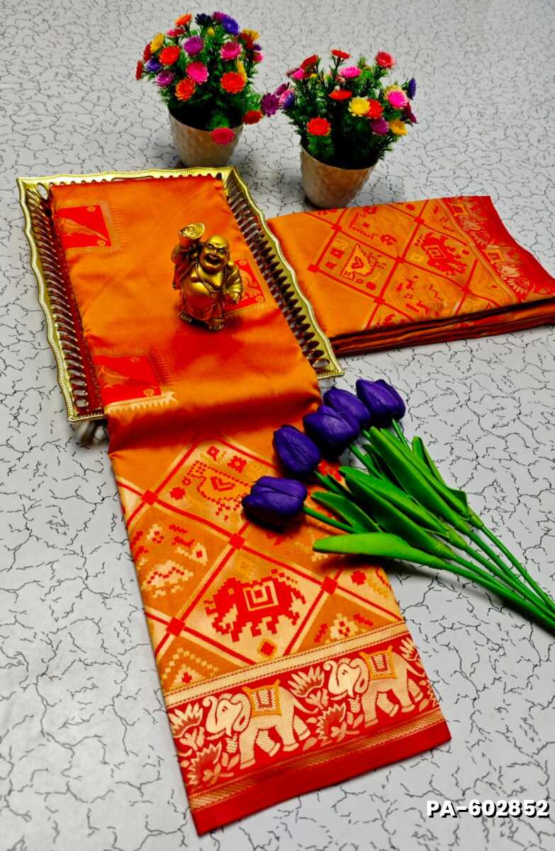 TRANDING PATOLA SILK SAREES - VENTHAYA COLOUR (1)