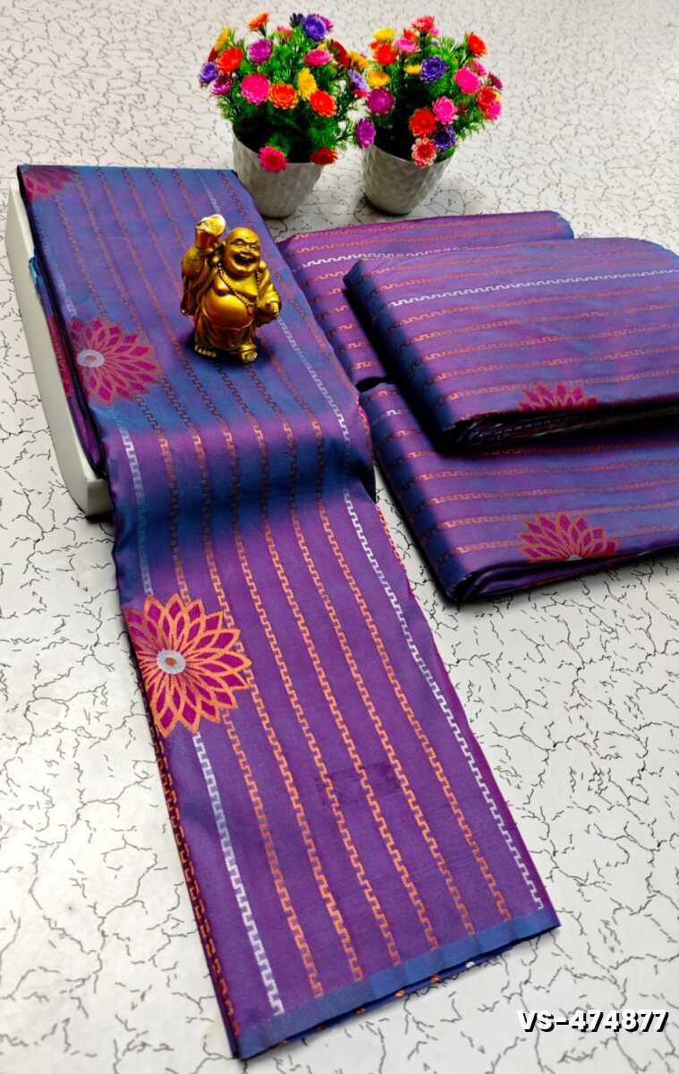 DIGITAL KUBERA PATTU VAIRA OOSI SOFTY SILK SAREES - MAUVE COLOUR