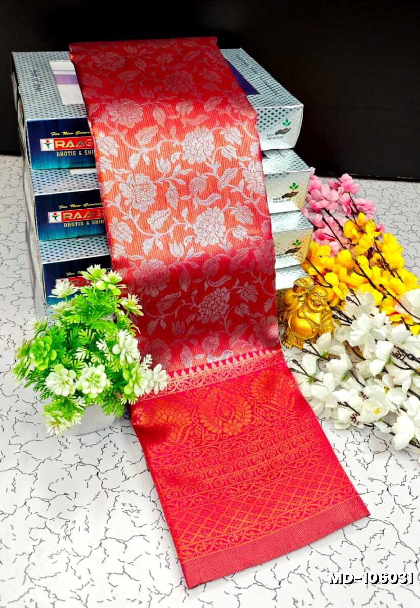 KUBERA TISSUE ELITE  BRIDAL RAPIER FANCY  LIGHT WEIGHT SILK TYPE  MEHANDI DESIGNER SAREES - DARK PINK