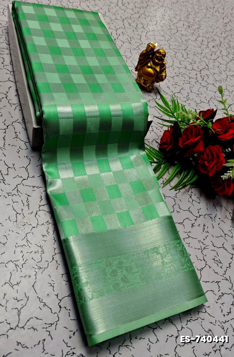 ELITE BRIDAL PICK &PICK SILK SAREES AND WEDDING ART SILK SAREES - LIGHT GREEN