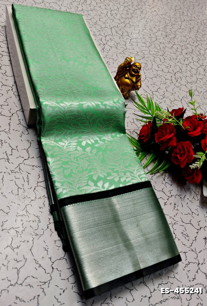 ELITE BRIDAL PICK &PICK SILK SAREES AND WEDDING ART SILK SAREES - LIGHT GREEN (2)