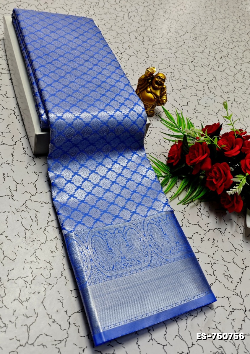 ELITE BRIDAL PICK &PICK SILK SAREES AND WEDDING ART SILK SAREES - NORMAL  BLUE (2)