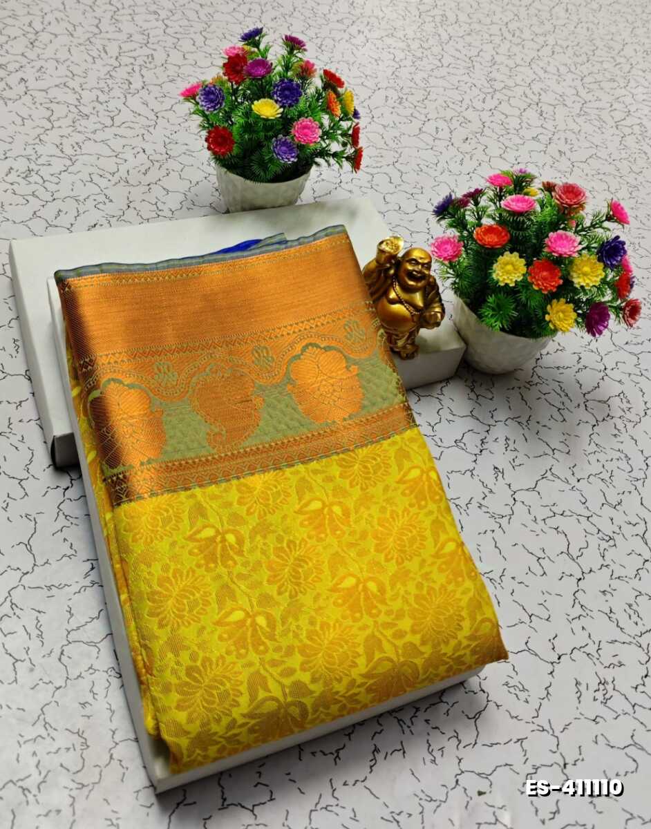 ELITE BRIDAL PICK &PICK SILK SAREES AND WEDDING ART SILK SAREES - YELLOW (2)