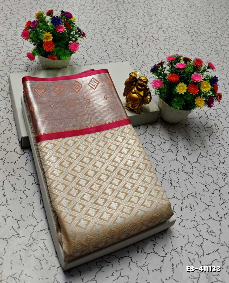 ELITE BRIDAL PICK &PICK SILK SAREES AND WEDDING ART SILK SAREES - CREAM (2)