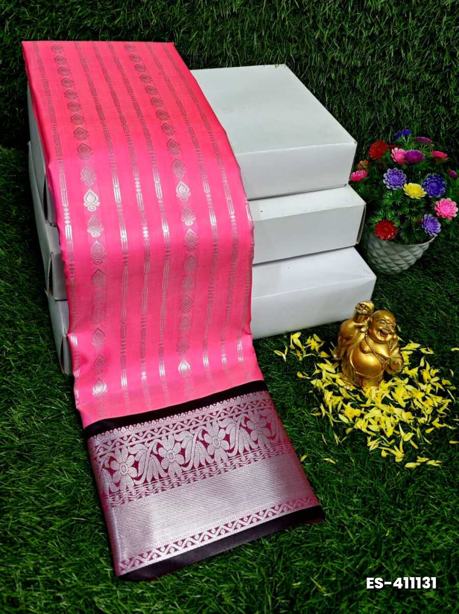 ELITE BRIDAL PICK &PICK SILK SAREES AND WEDDING ART SILK SAREES - DARK PINK (2)