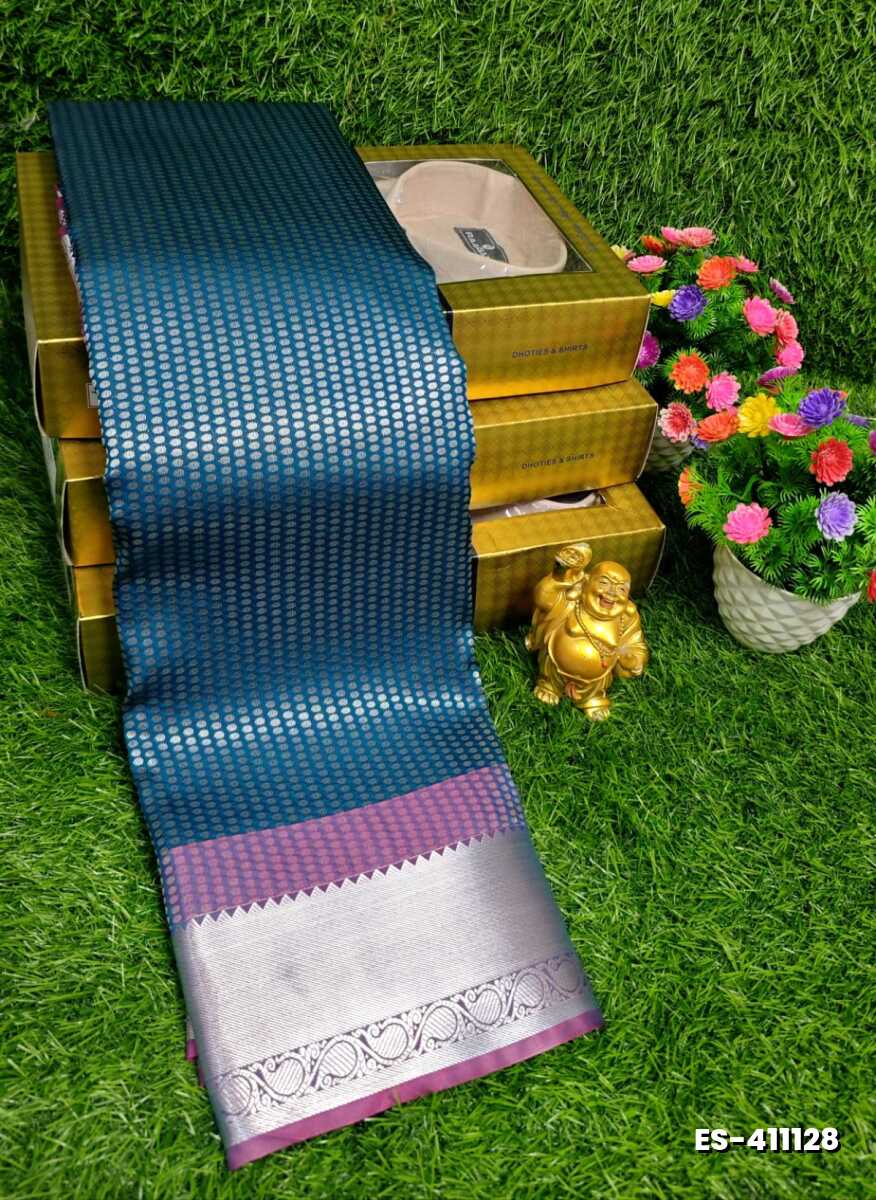 ELITE BRIDAL PICK &PICK SILK SAREES AND WEDDING ART SILK SAREES - BULE