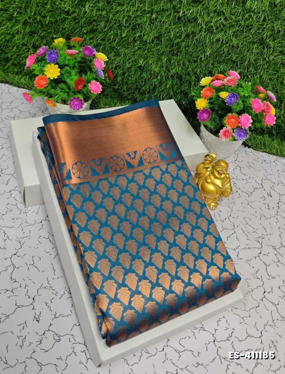 ELITE BRIDAL PICK &PICK SILK SAREES AND WEDDING ART SILK SAREES - BLUE SHADE (1)