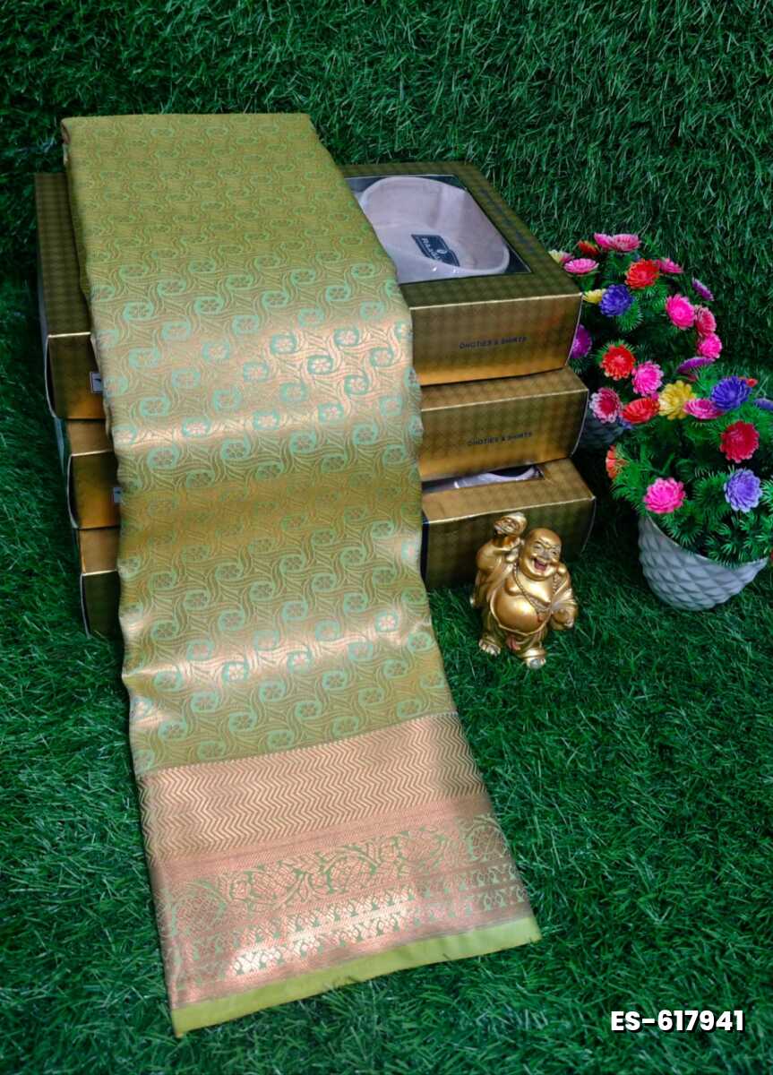 ELITE BRIDAL PICK &PICK SILK SAREES AND WEDDING ART SILK SAREES - LIGHT GREEN (4)