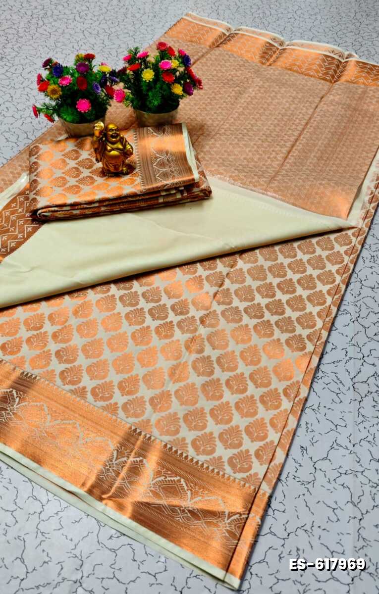 ELITE BRIDAL PICK &PICK SILK SAREES AND WEDDING ART SILK SAREES - BEIGE COLOUR (1)