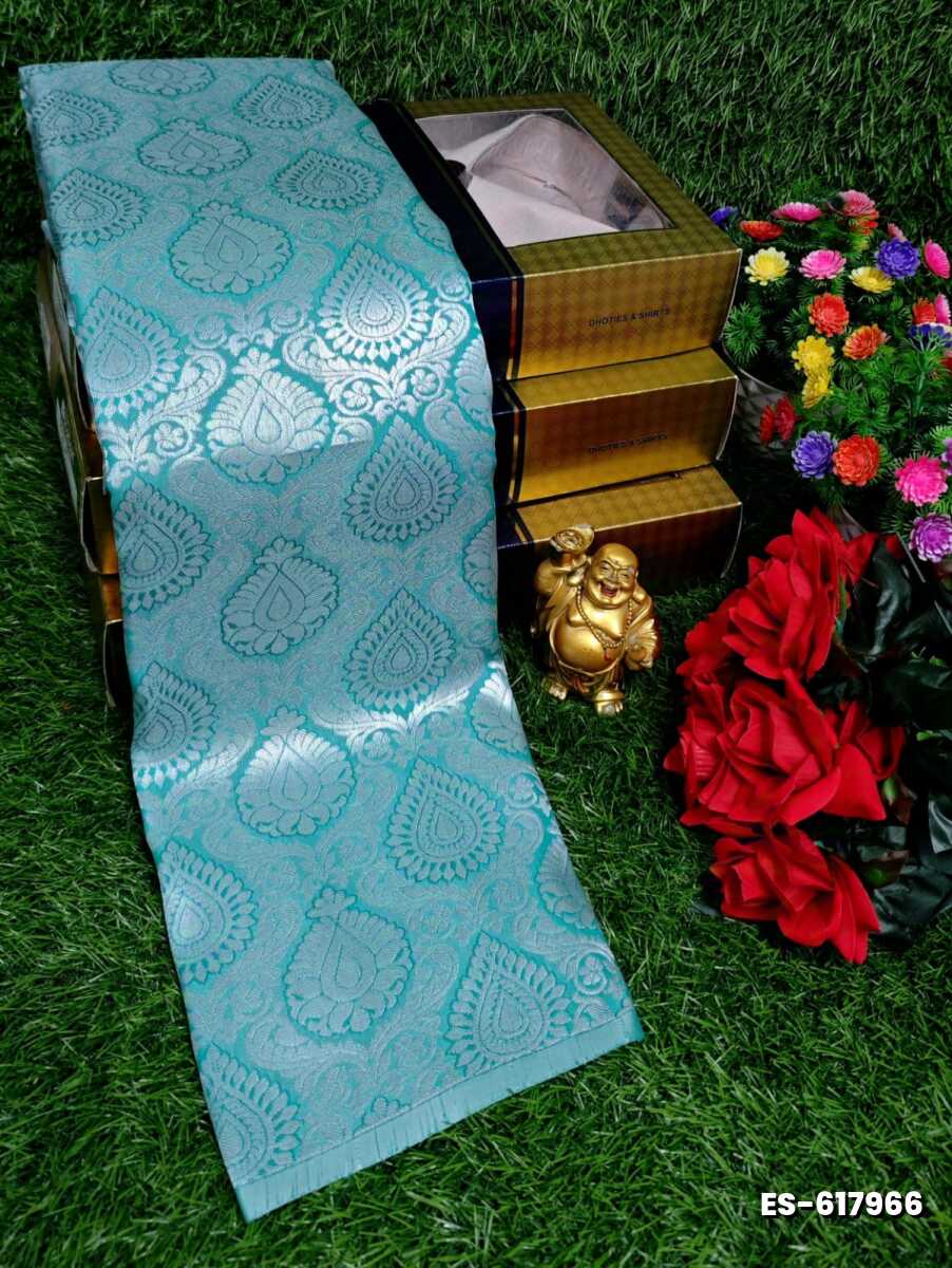 ELITE BRIDAL PICK &PICK SILK SAREES AND WEDDING ART SILK SAREES - TUQUOISE (2)