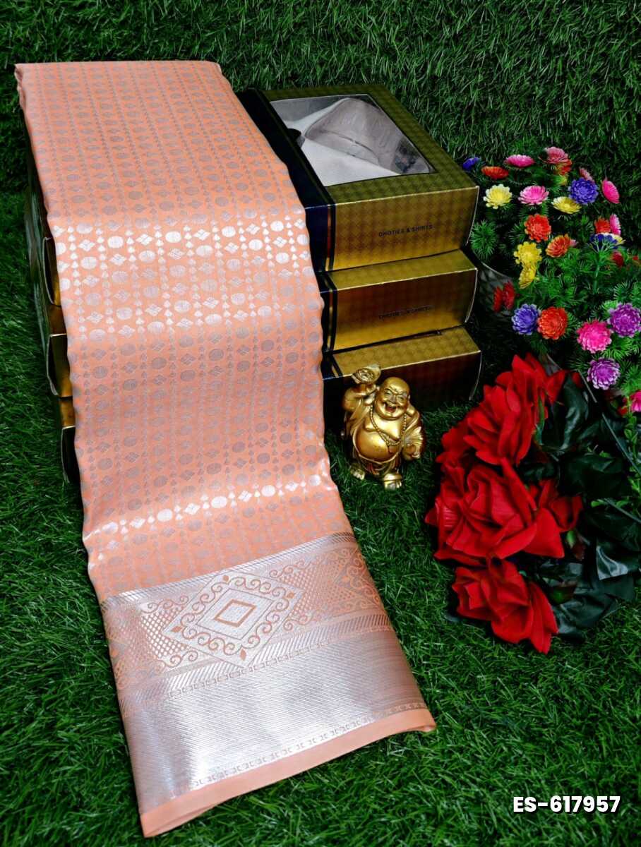 ELITE BRIDAL PICK &PICK SILK SAREES AND WEDDING ART SILK SAREES - LIGHT ORANGE (2)