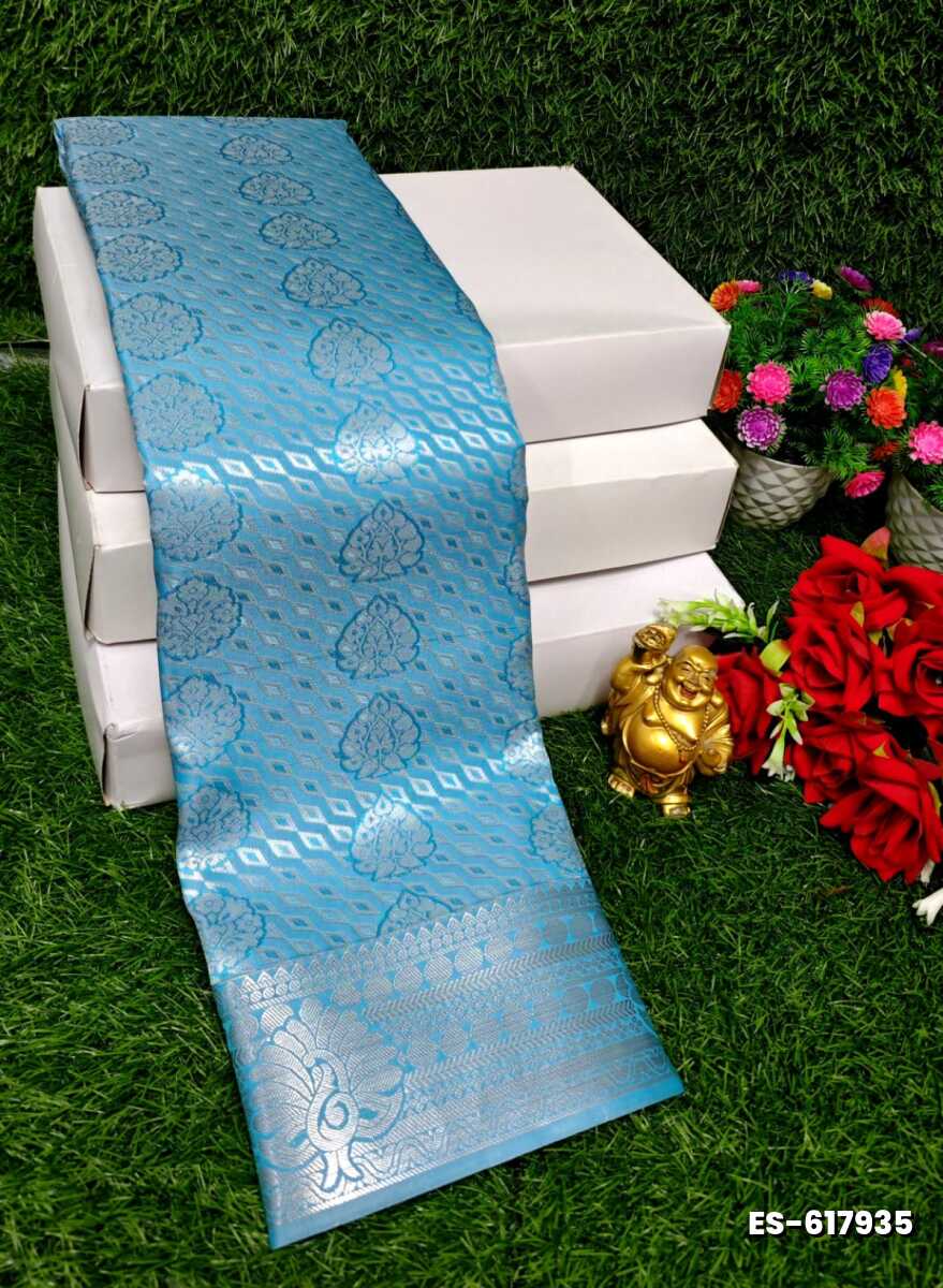 ELITE BRIDAL PICK &PICK SILK SAREES AND WEDDING ART SILK SAREES - DARK SKY BLUE (4)