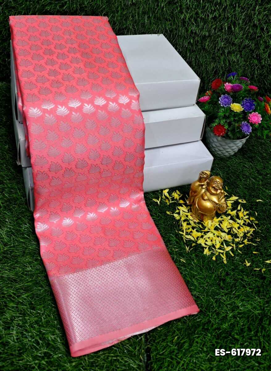 ELITE BRIDAL PICK &PICK SILK SAREES AND WEDDING ART SILK SAREES - CORAL COLOUR (1)