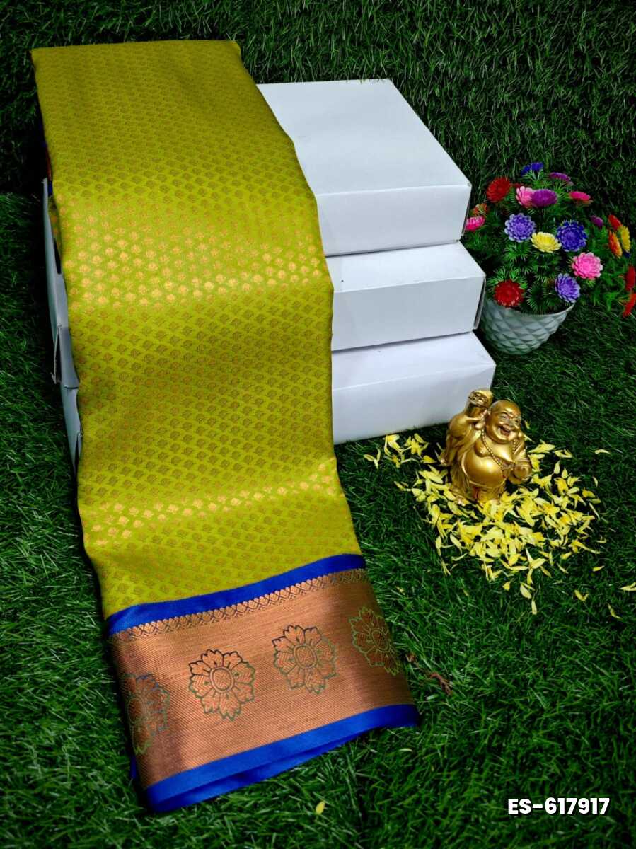ELITE BRIDAL PICK &PICK SILK SAREES AND WEDDING ART SILK SAREES - OLIVE GREEN (2)