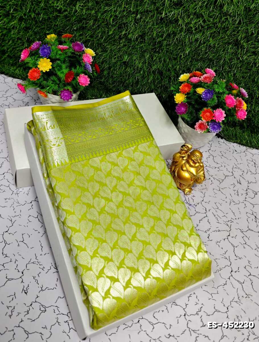 ELITE BRIDAL PICK &PICK SILK SAREES AND WEDDING ART SILK SAREES - PESTA GREEN (1)