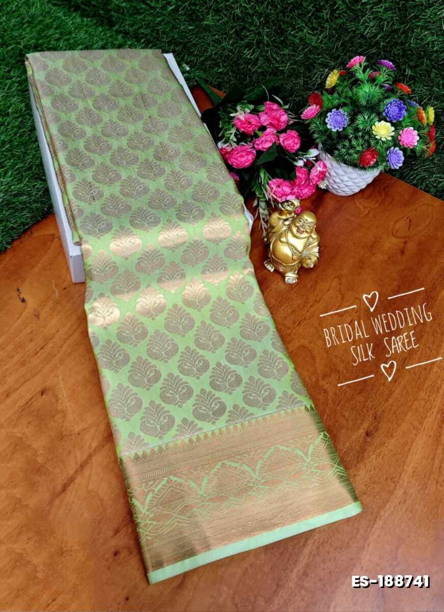 ELITE BRIDAL PICK &PICK SILK SAREES AND WEDDING ART SILK SAREES - LIGHT GREEN (6)