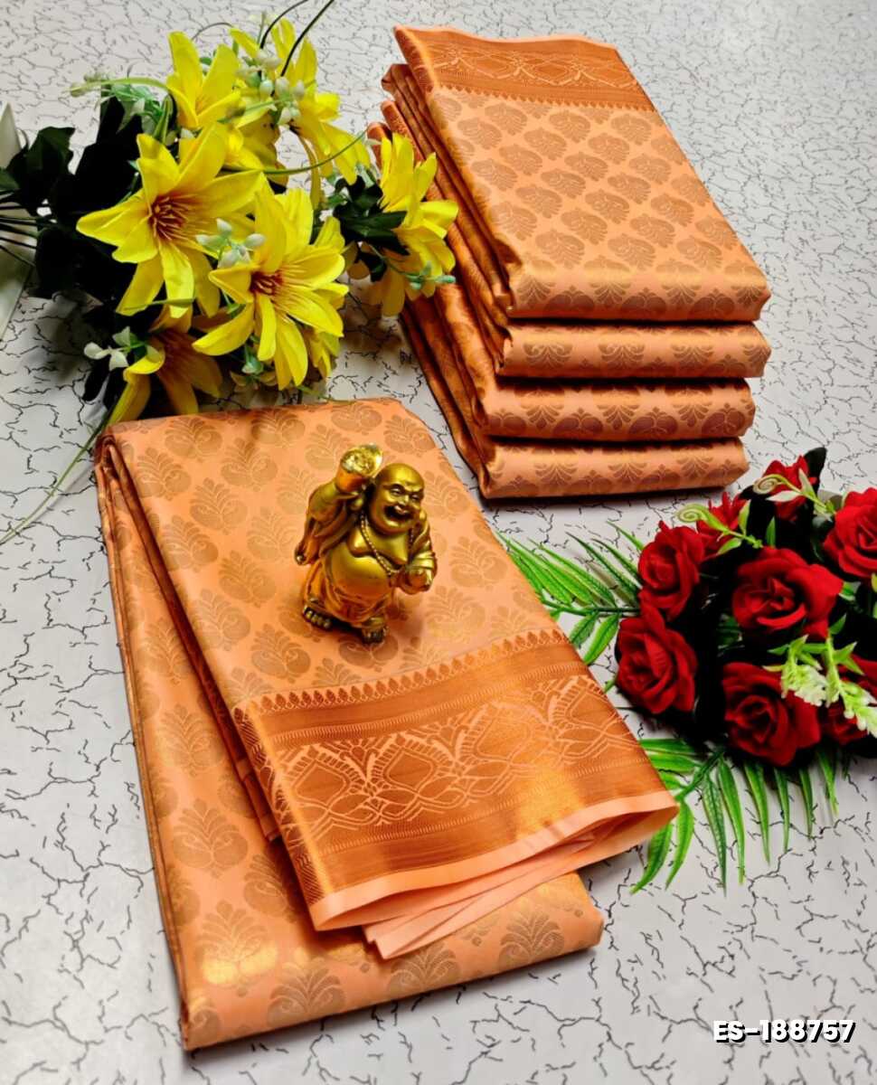 ELITE BRIDAL PICK &PICK SILK SAREES AND WEDDING ART SILK SAREES - LIGHT ORANGE (3)
