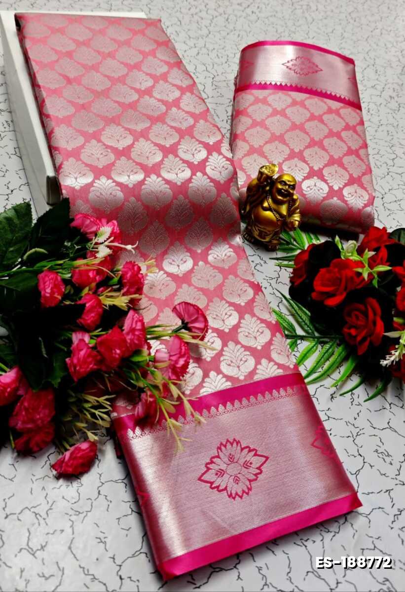 ELITE BRIDAL PICK &PICK SILK SAREES AND WEDDING ART SILK SAREES - CORAL COLOUR (2)