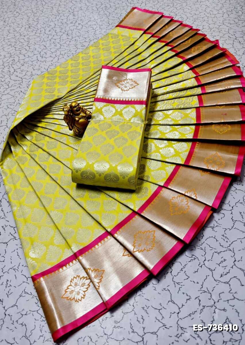 ELITE BRIDAL PICK &PICK SILK SAREES AND WEDDING ART SILK SAREES - YELLOW (3)