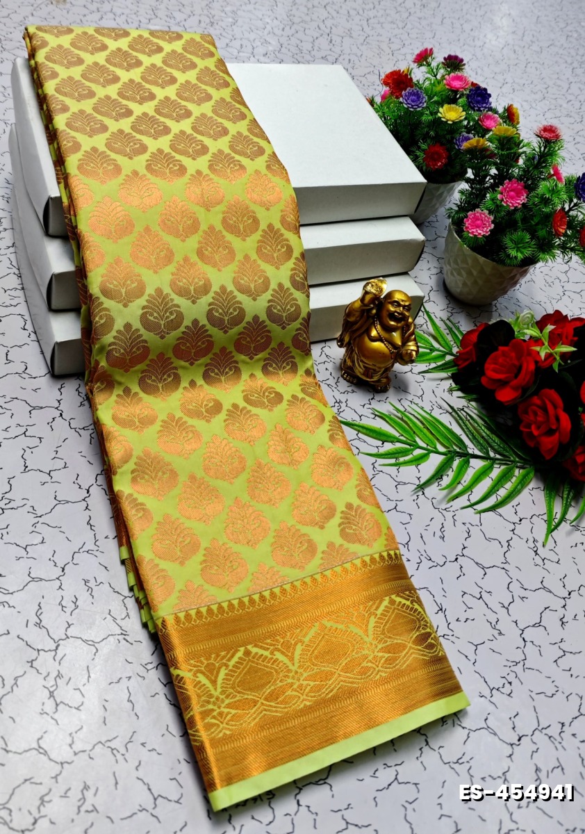 ELITE BRIDAL PICK &PICK SILK SAREES AND WEDDING ART SILK SAREES - LIGHT GREEN (7)