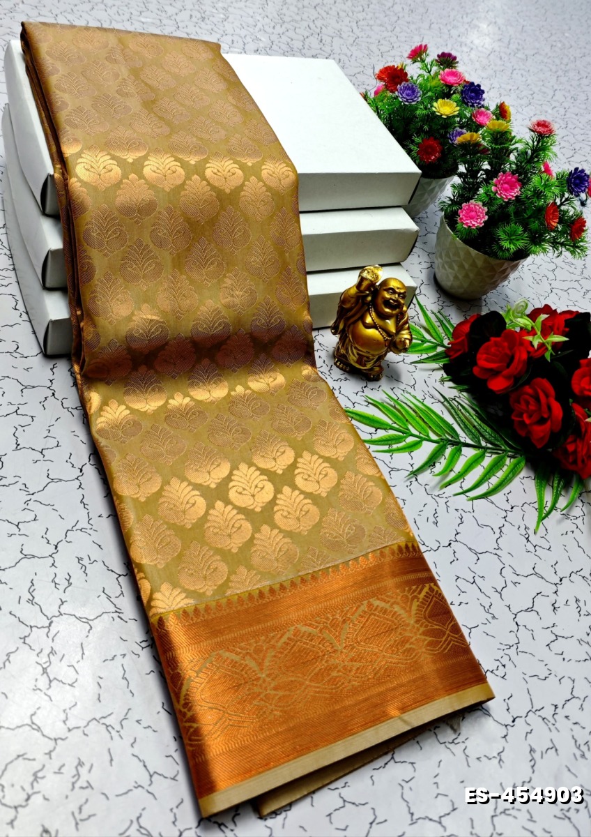 ELITE BRIDAL PICK &PICK SILK SAREES AND WEDDING ART SILK SAREES - GOLD (4)