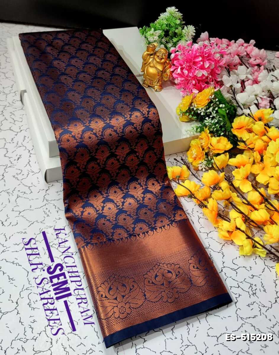 ELITE BRIDAL PICK &PICK SILK SAREES AND WEDDING ART SILK SAREES - NAVY COLOUR (1)