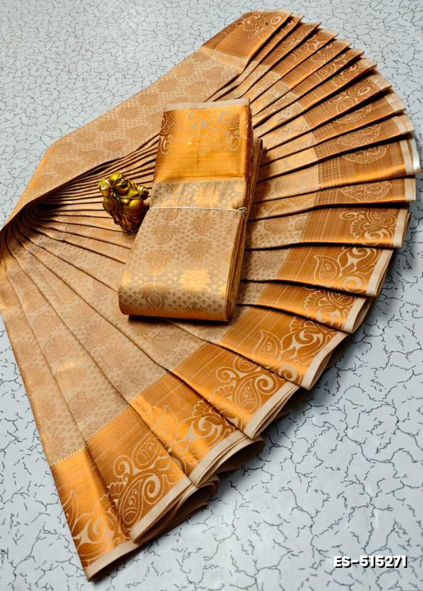 ELITE BRIDAL PICK &PICK SILK SAREES AND WEDDING ART SILK SAREES - PEACH COLOUR (4)