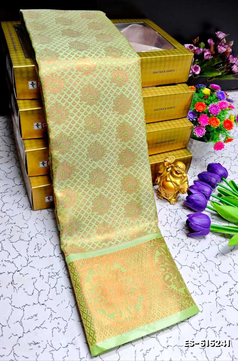 ELITE BRIDAL PICK &PICK SILK SAREES AND WEDDING ART SILK SAREES - LIGHT GREEN (8)