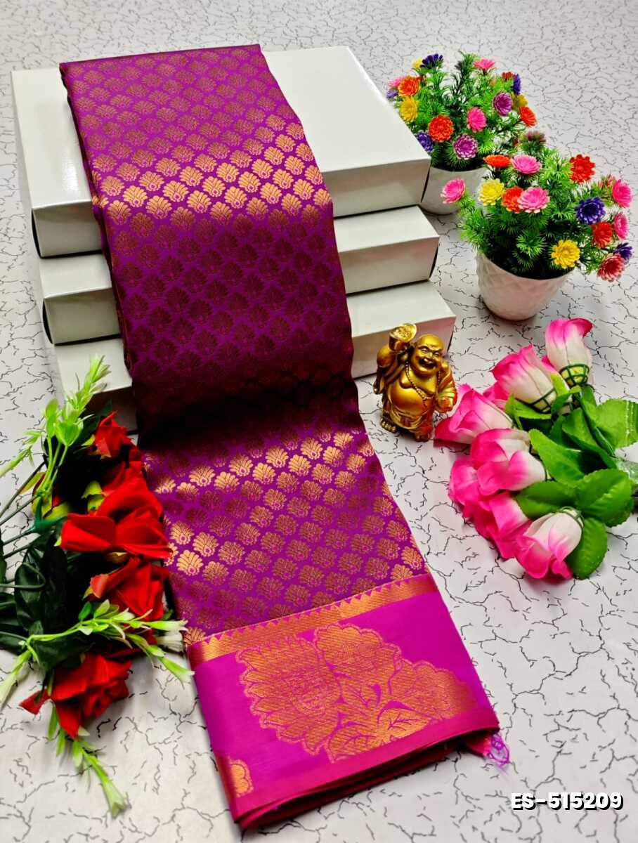 ELITE BRIDAL PICK &PICK SILK SAREES AND WEDDING ART SILK SAREES - PURPLE COLOUR (2)