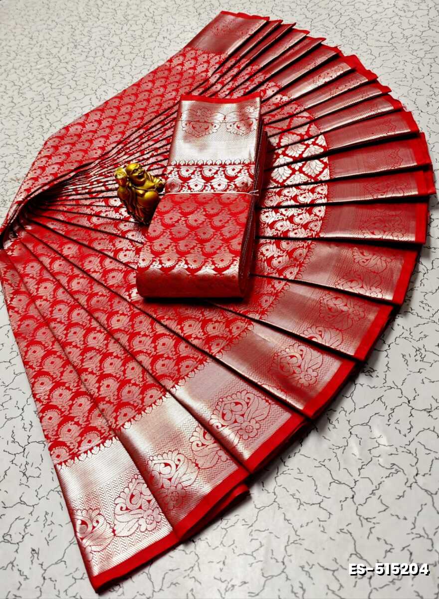 ELITE BRIDAL PICK &PICK SILK SAREES AND WEDDING ART SILK SAREES - RED (3)